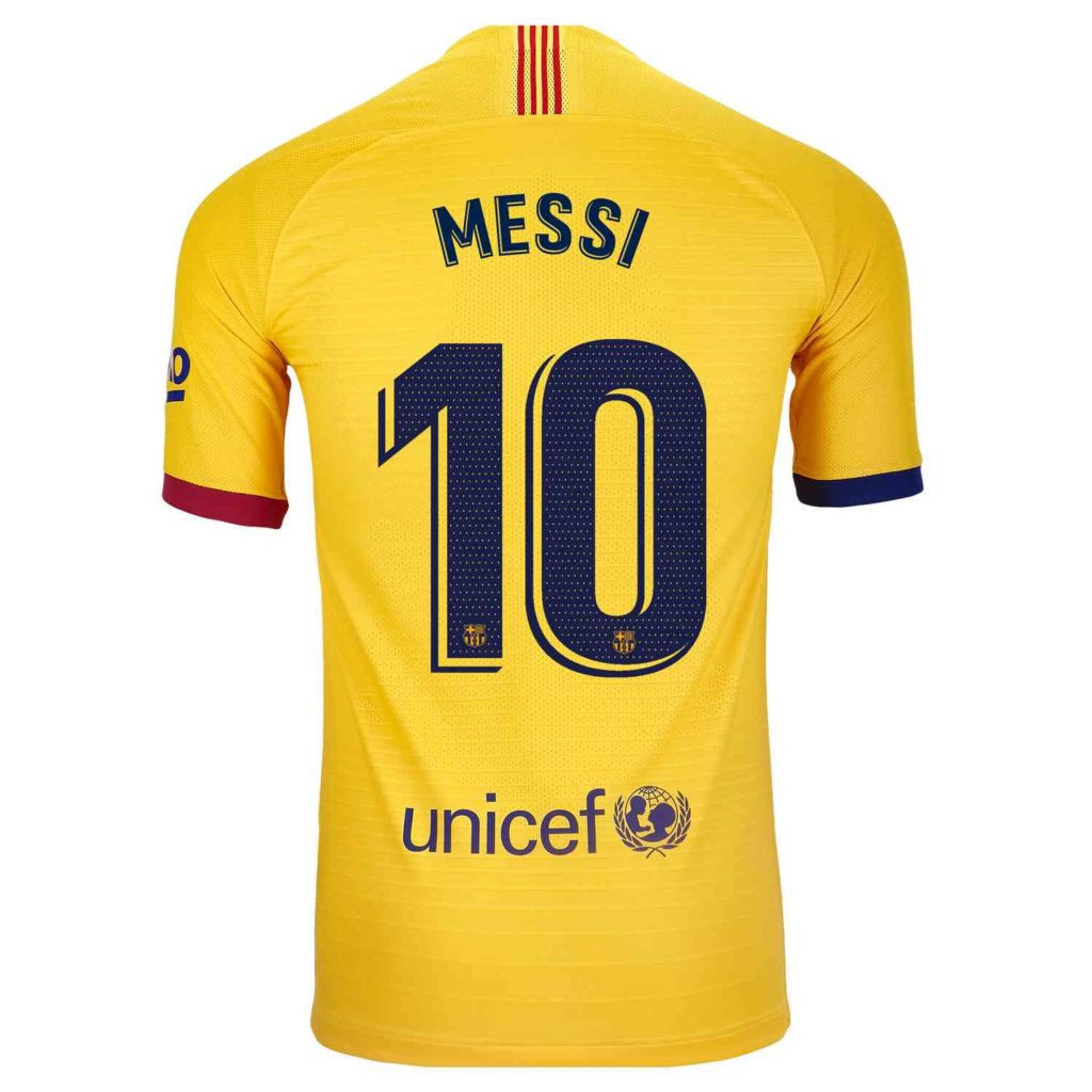 2019/20 Nike Lionel Messi Barcelona Away Match Jersey - SoccerPro