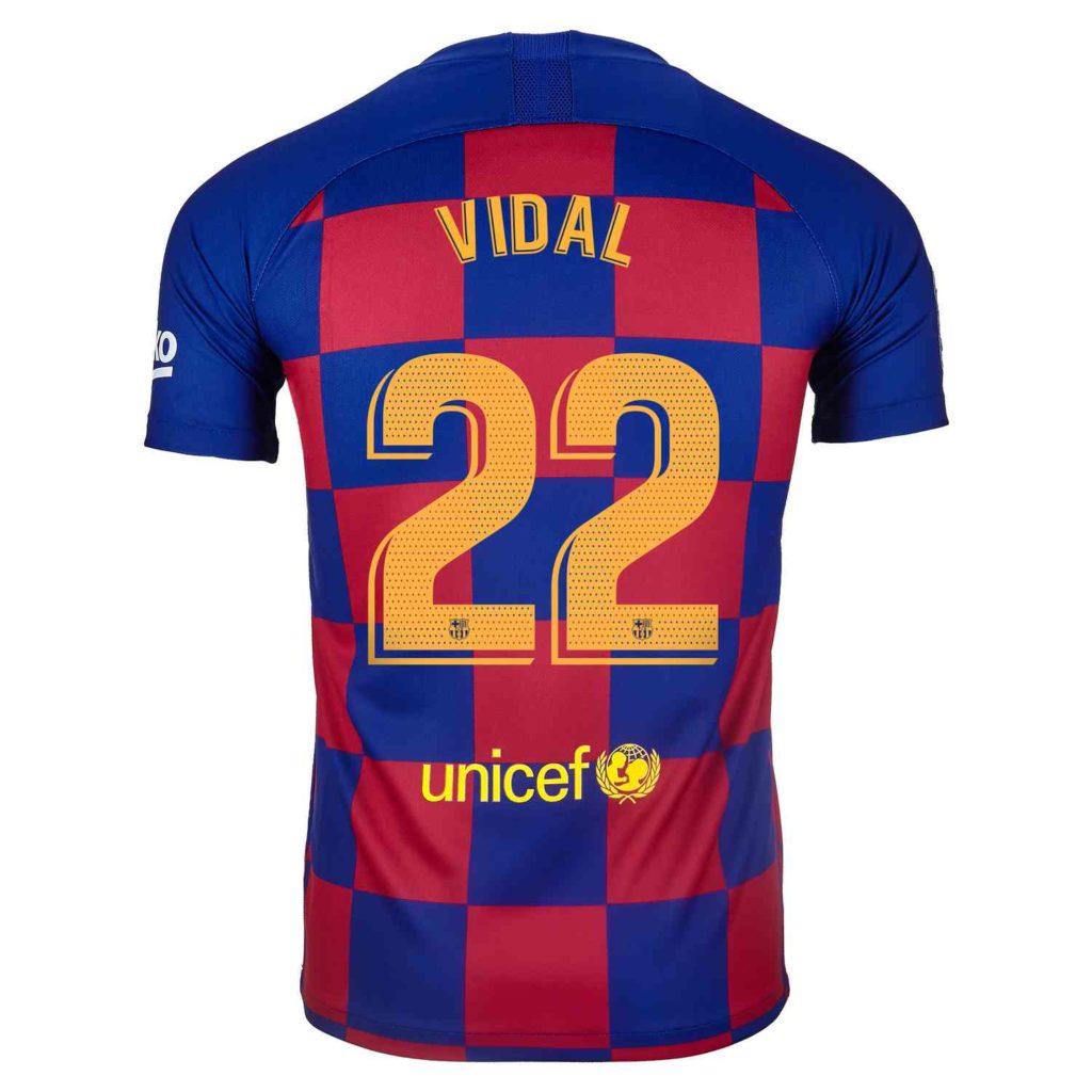 2019/20 Nike Arturo Vidal Barcelona Home Jersey - SoccerPro