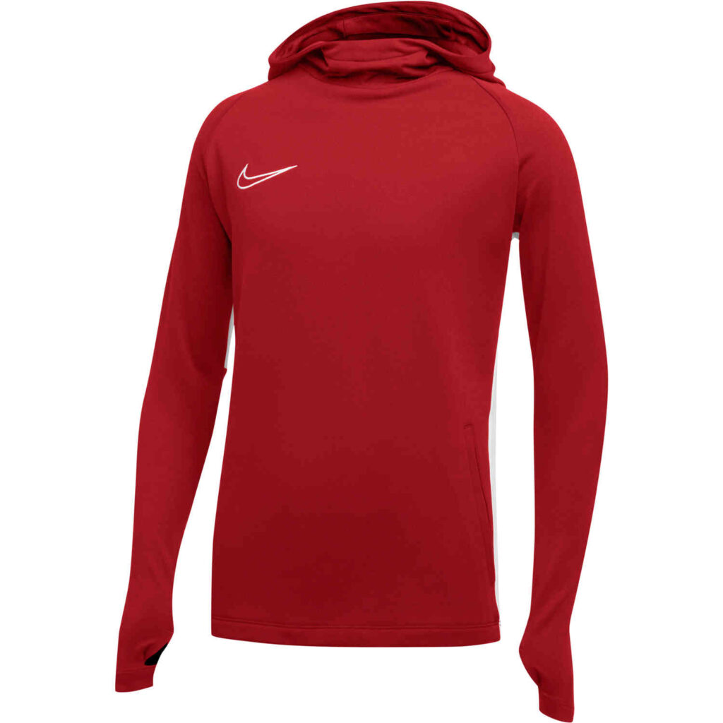 Kids Nike Academy19 Hoodie - University Red - SoccerPro