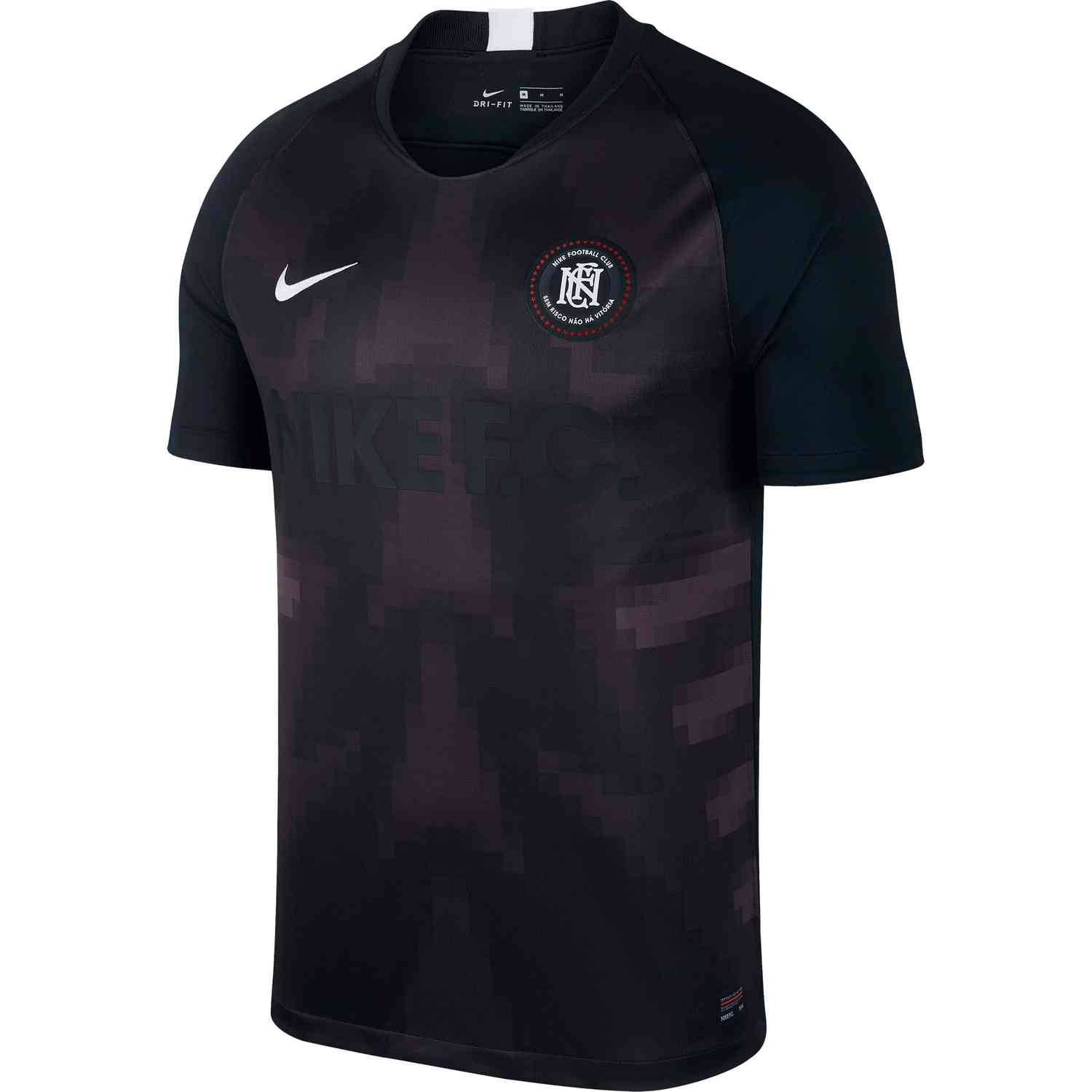 nike fc jersey black and white