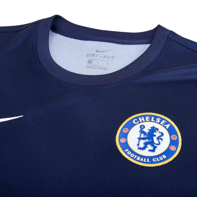 Nike Chelsea Pre-match Training Top - White/Obsidian - SoccerPro