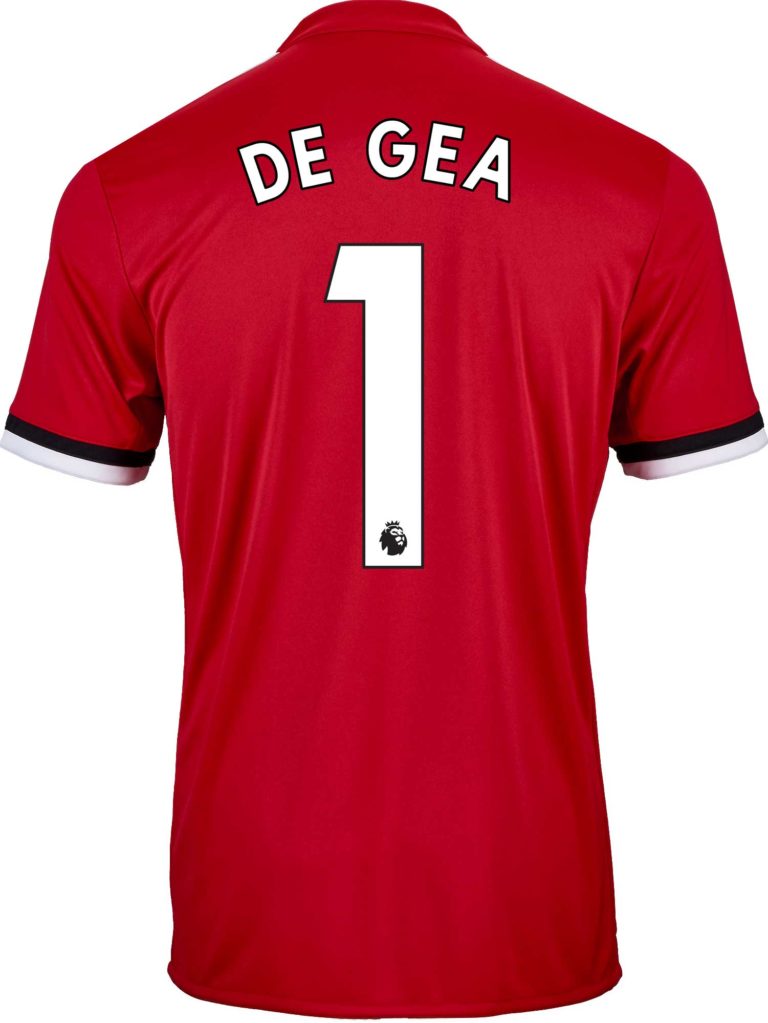 2017/18 adidas Kids David de Gea Manchester United Home Jersey - SoccerPro