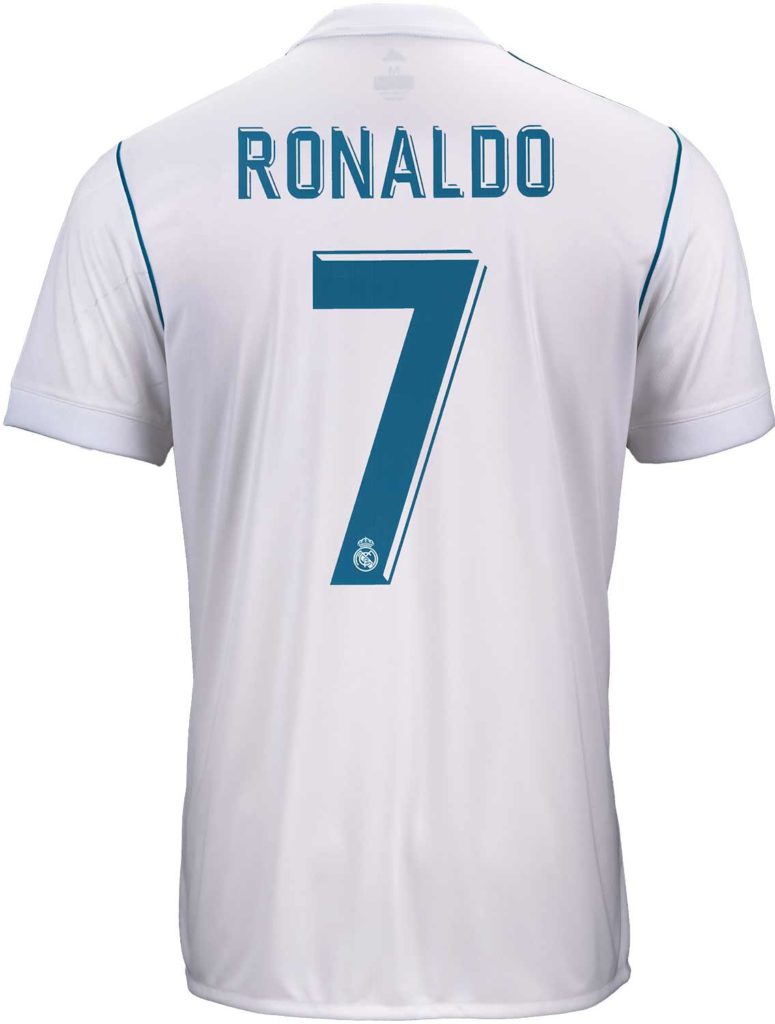 adidas Kids Ronaldo Real Madrid Home Jersey 2017-18