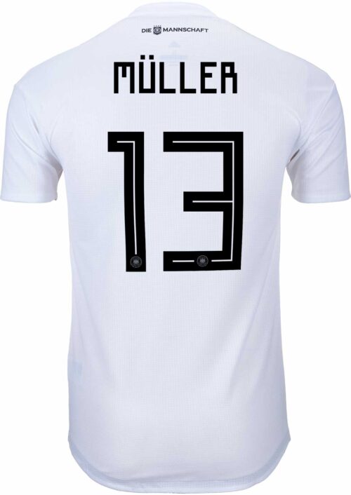 adidas Thomas Muller Germany Authentic Home Jersey 2018-19 - SoccerPro