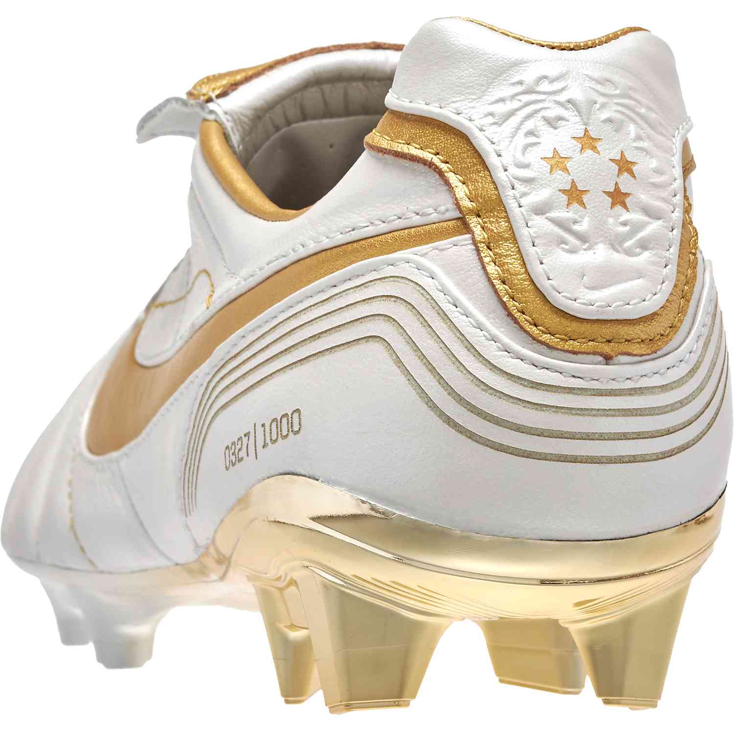 ronaldinho cleats white and gold