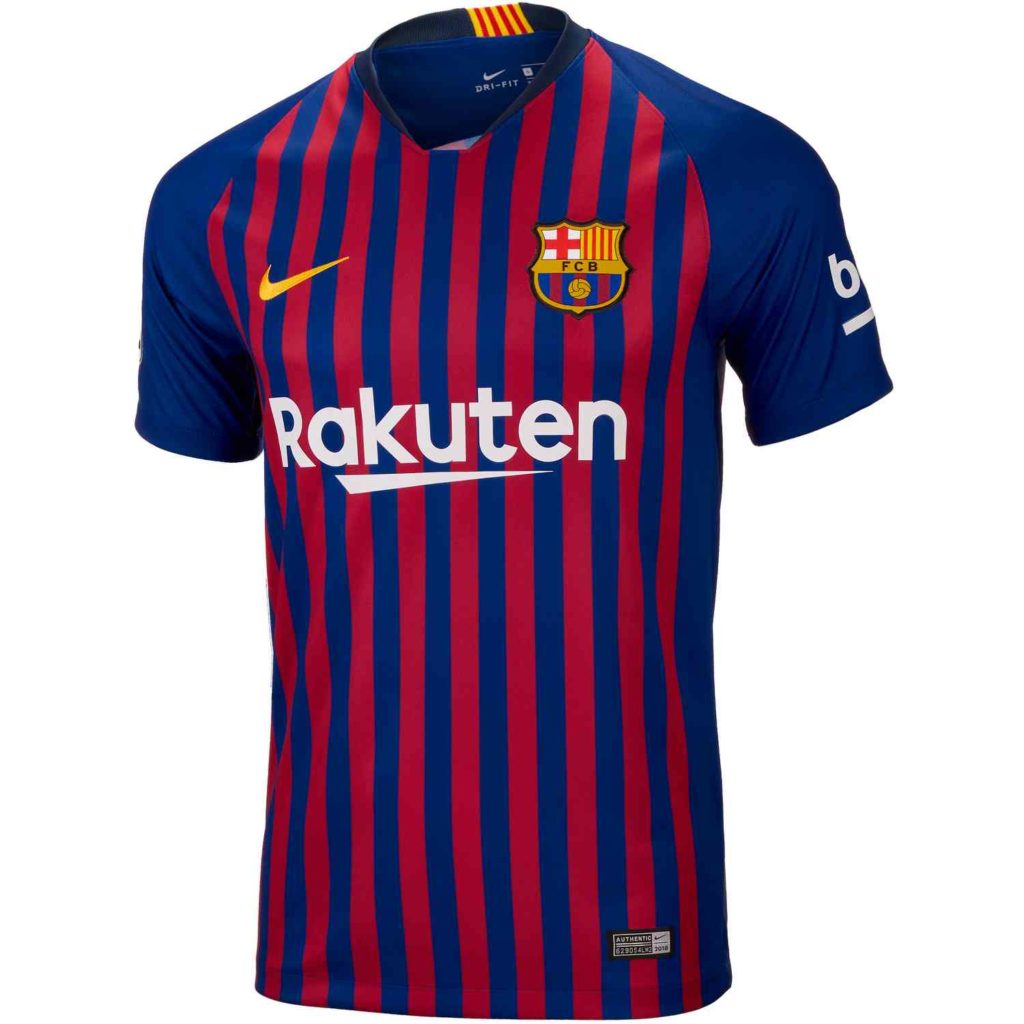 Nike Dembele Barcelona Home Jersey - Youth 2018-19 - SoccerPro