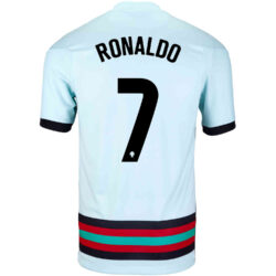 TIMPCV 2021 Portugal #7 Cristiano Ronaldo Kids Football Jersey/Shorts/Socks  Kit Junior Size Away Custom Number Black 26 