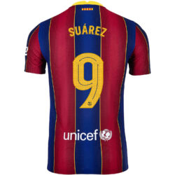 Women's Nike Luis Suarez Black Barcelona 2020/21 Away Replica Jersey