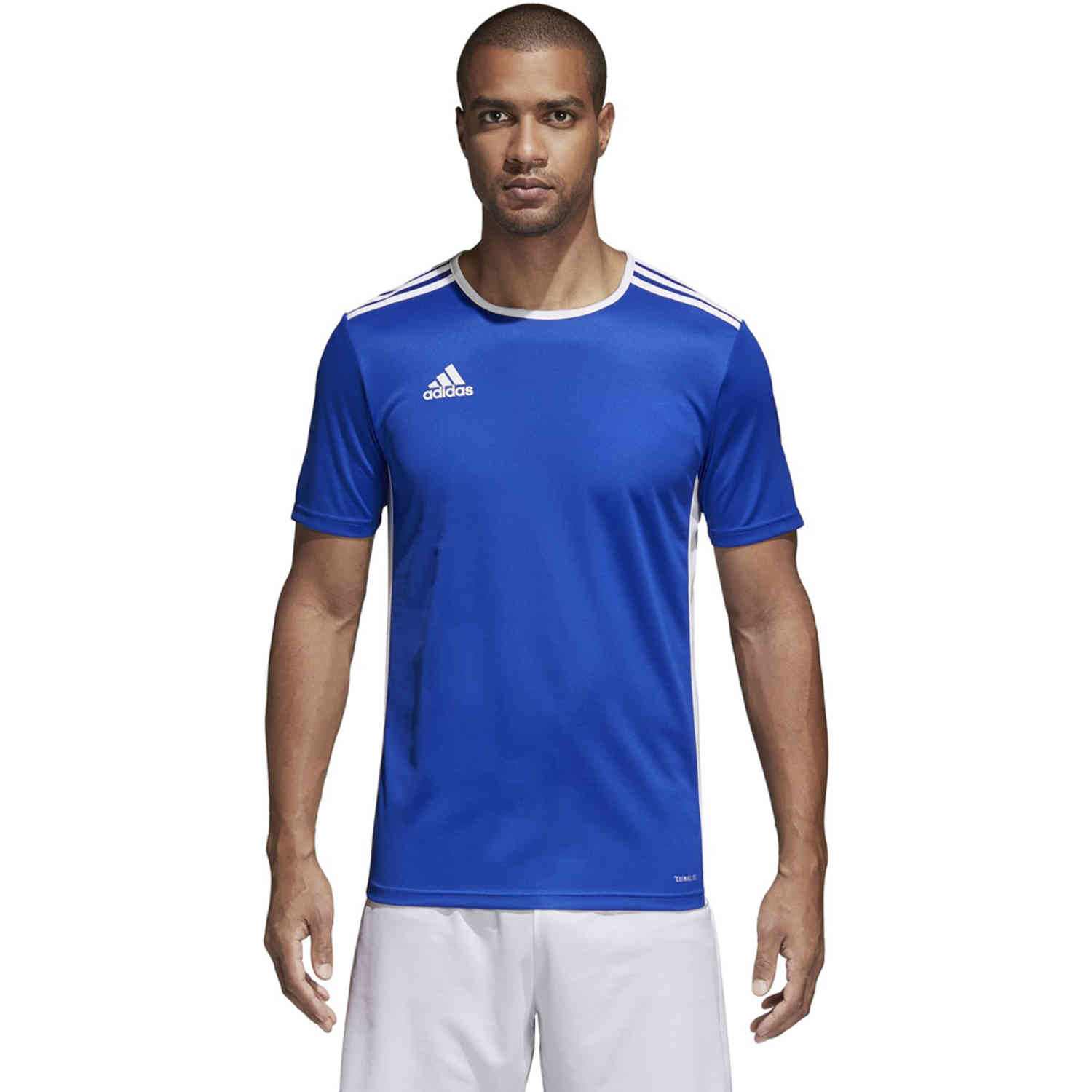  adidas Entrada 18 Men's Soccer Jersey (Bold Blue, S) :  Clothing, Shoes & Jewelry