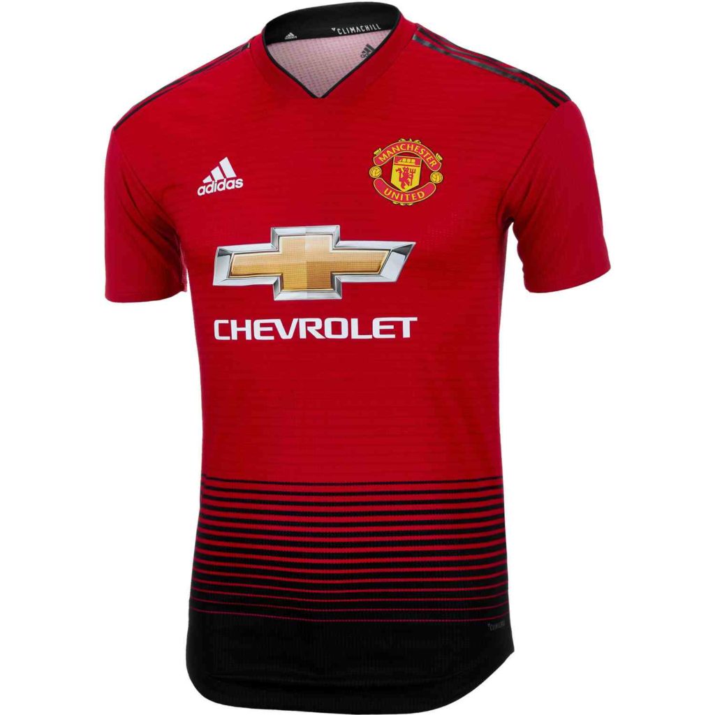adidas Anthony Martial Manchester United Home Authentic Jersey 2018-19 ...