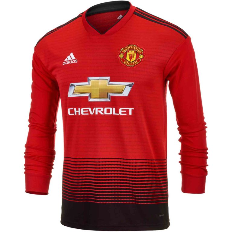 2018/19 adidas Anthony Martial Manchester United L/S Home Jersey ...