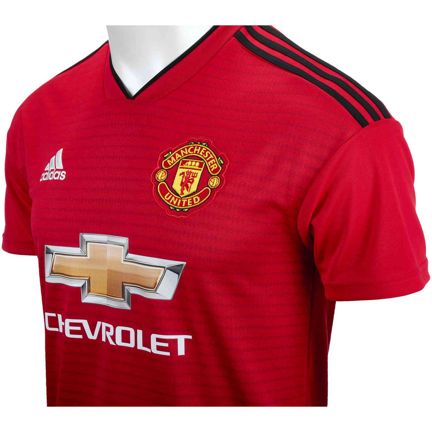 adidas Paul Manchester United Home Jersey - Youth 2018-19 -