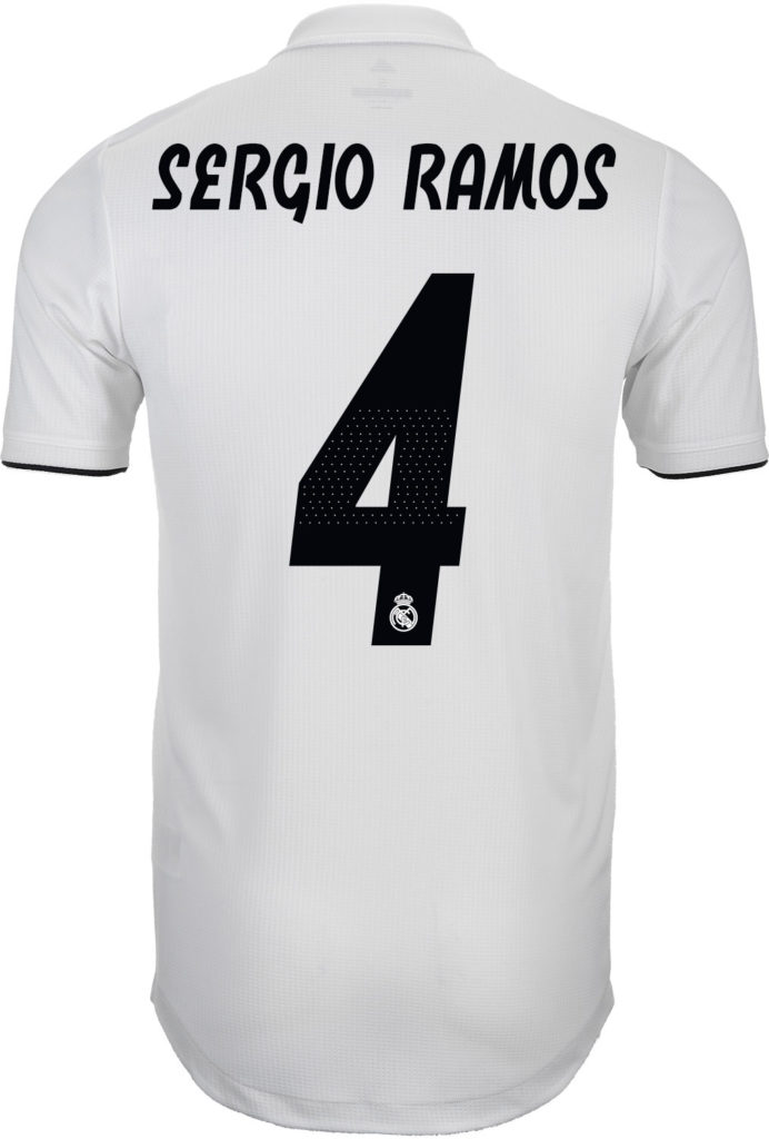 2018/19 adidas Sergio Ramos Authentic Real Madrid Home Jersey - SoccerPro