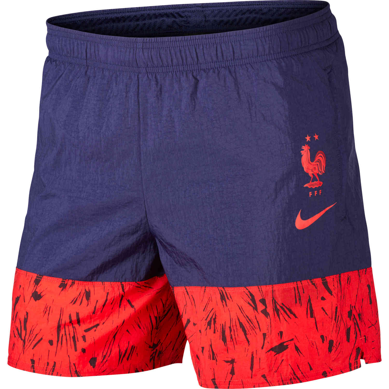 Nike France Woven Shorts - Blackened Blue & University Red - SoccerPro