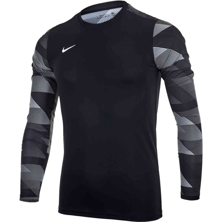 Nike Park IV Team Goalkeeper Jersey - Black & White with White - SoccerPro