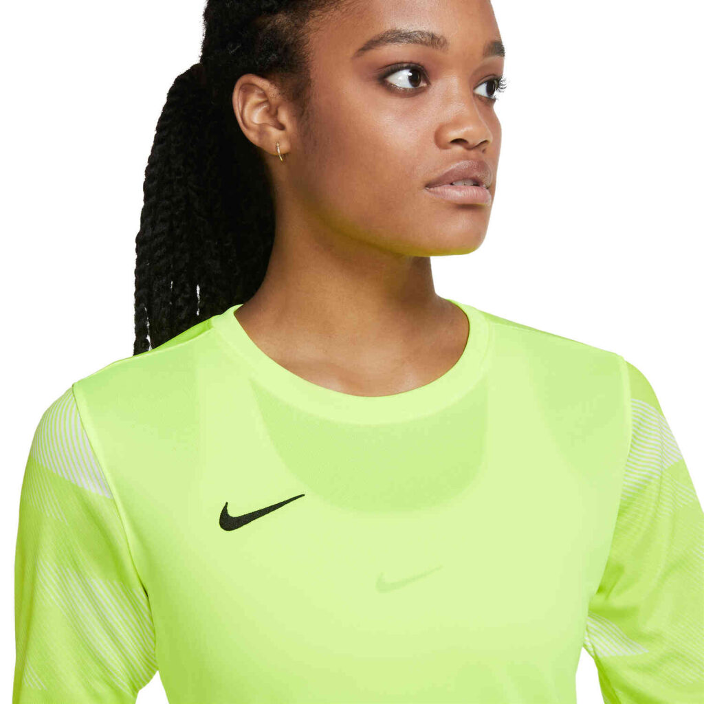 Womens Nike IV Match Goalkeeper Jersey - Volt & White - SoccerPro