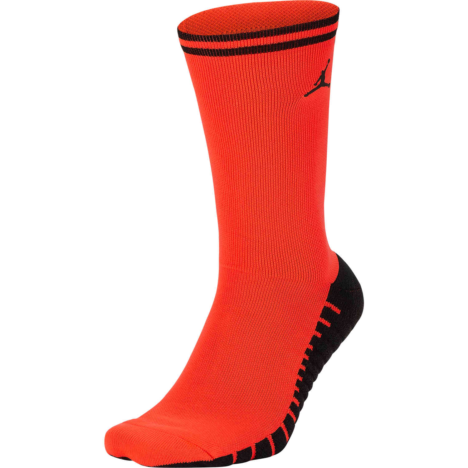 Nike x Jordan PSG Squad Crew Socks  Infrared 23/Black  SoccerPro