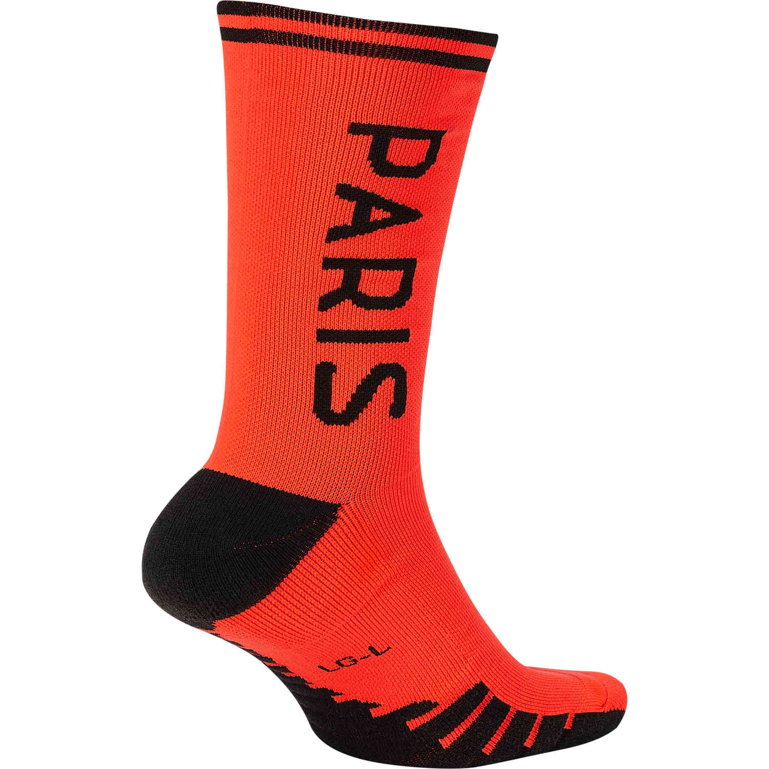 Nike x Jordan PSG Squad Crew Socks  Infrared 23/Black  SoccerPro