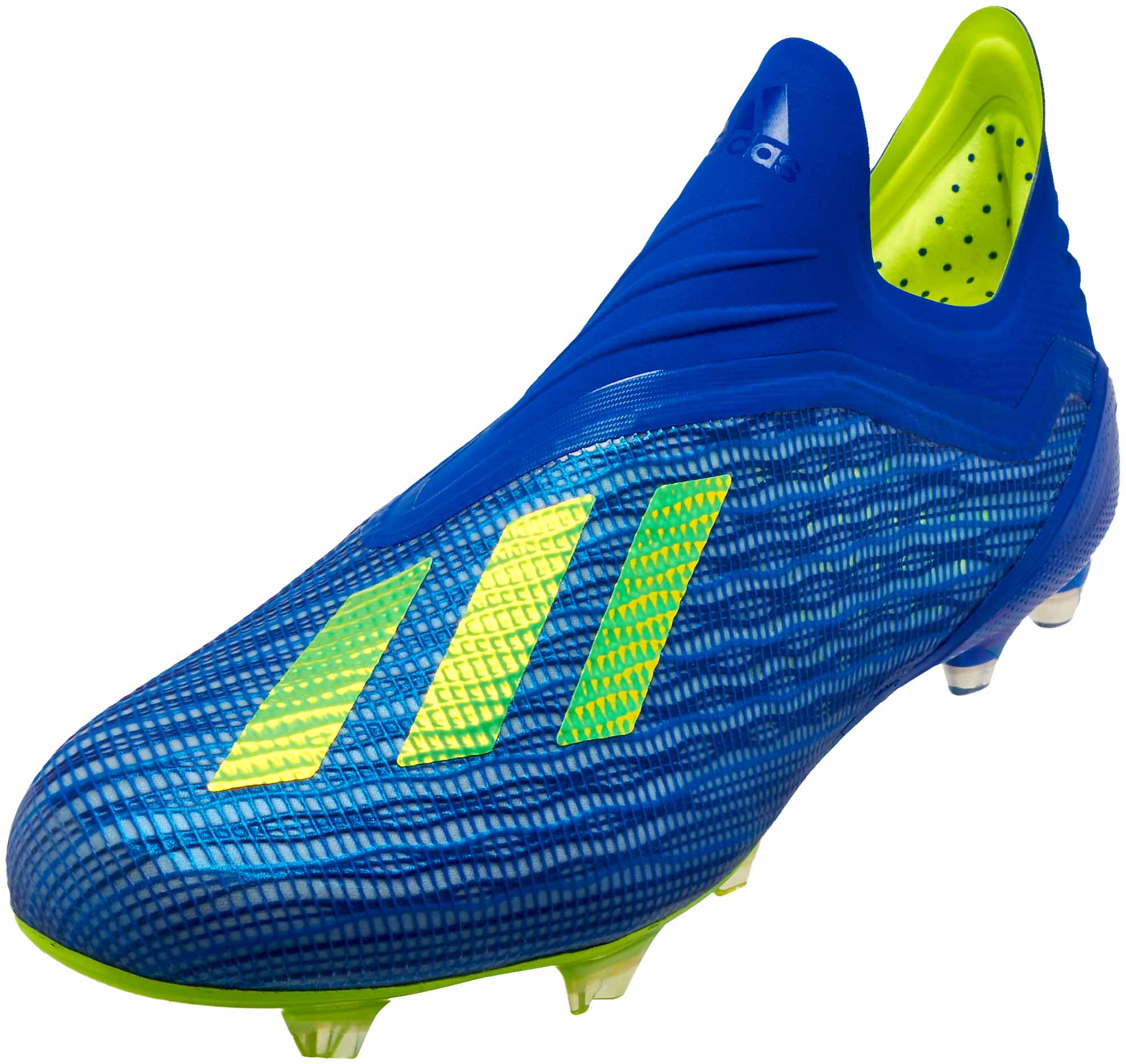 adidas X 18 FG - Football Blue/Solar Yellow - SoccerPro