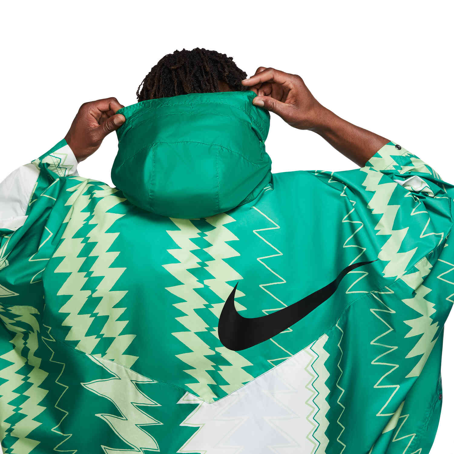 ruw Vormen het winkelcentrum Nike Nigeria Poncho - Pine Green/Sub Lime - SoccerPro