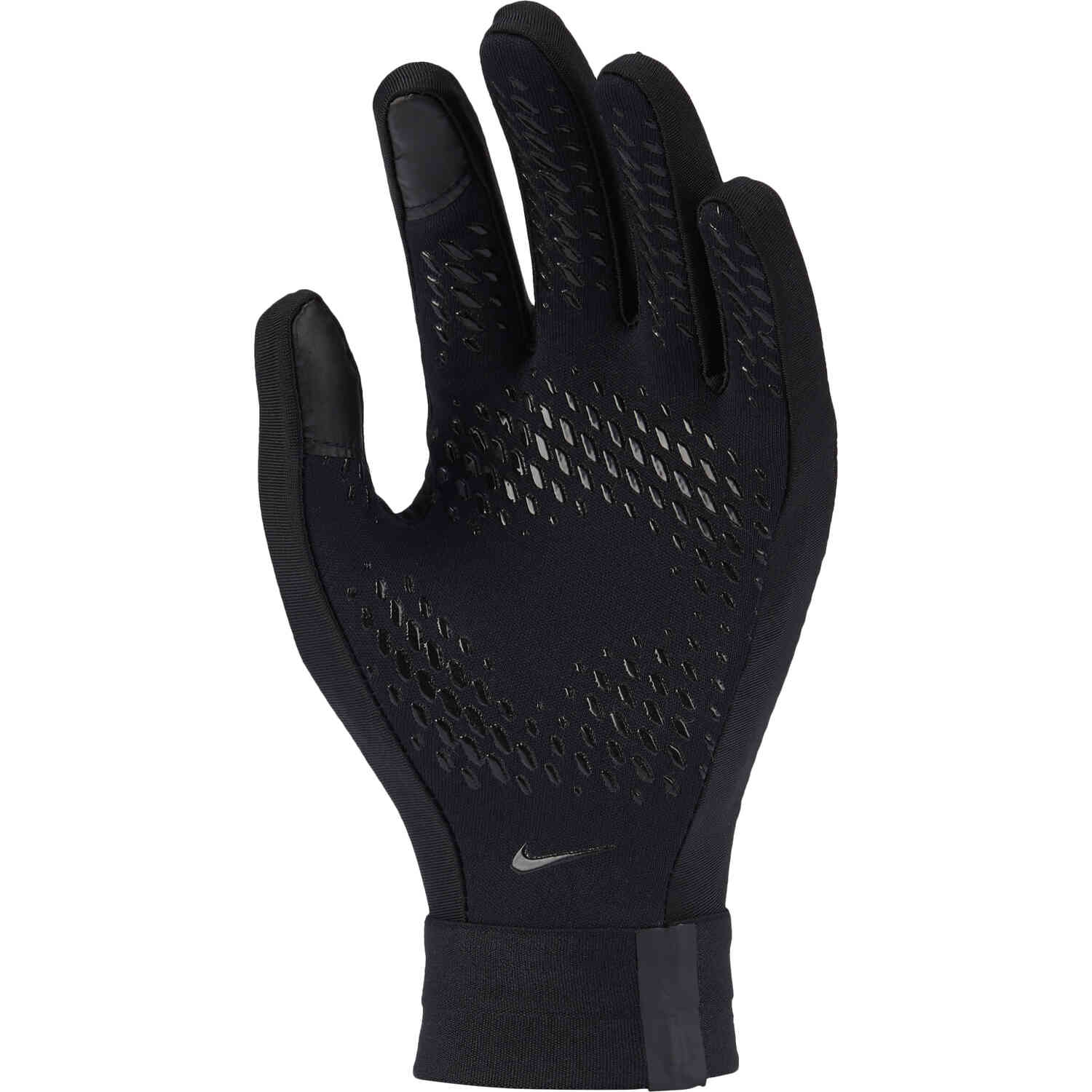 Kids Nike Hyperwarm Academy Fieldplayer Gloves - Black/Black - SoccerPro