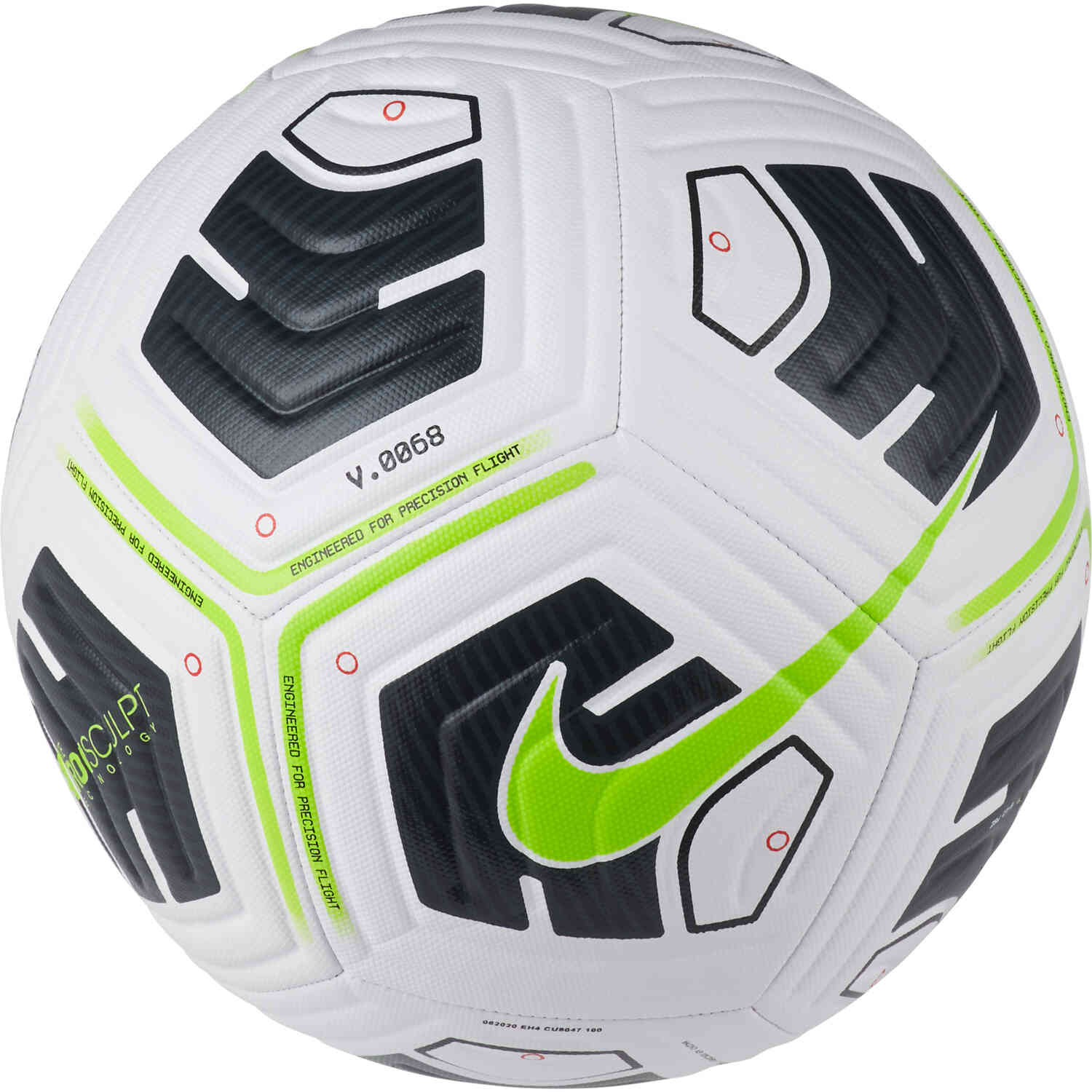 Nike Academy Soccer Ball White & Black with Volt SoccerPro