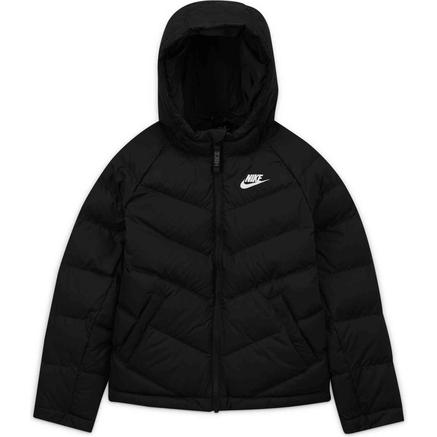 brandwond reinigen Soedan Kids Nike Sportswear Synthetic Fill Jacket - Black/Black/Black/White -  SoccerPro