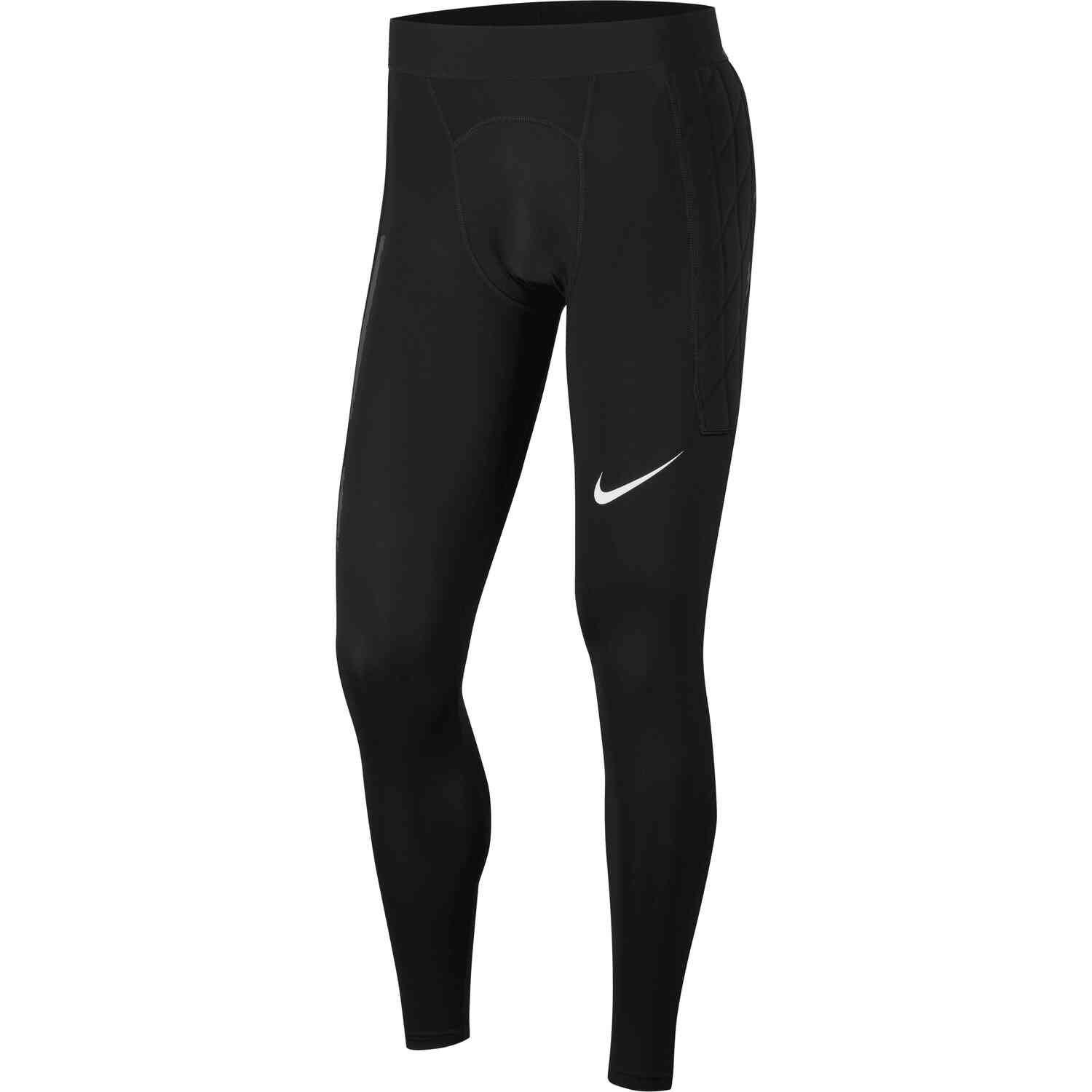 Nike Guardian Goalkeeper Tights - Black & Black with White - SoccerPro