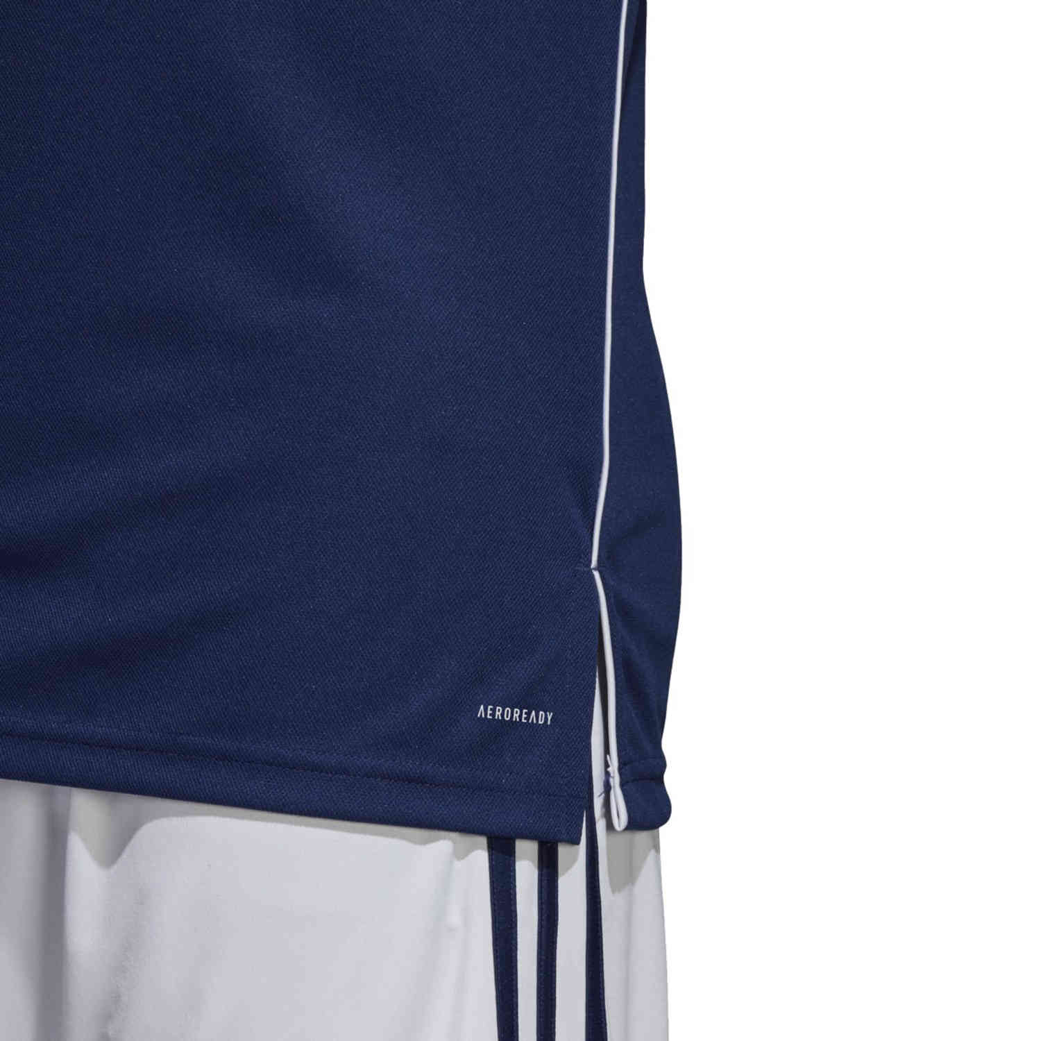 adidas Core 18 Polo - Dark Blue/White - SoccerPro