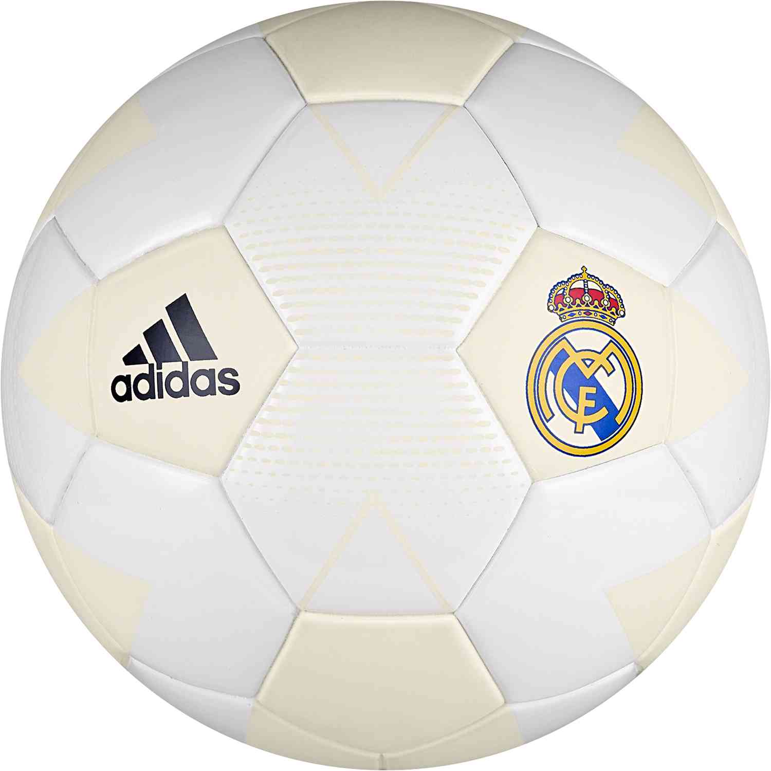 adidas Real Soccer Ball - Cream White/Grey One - SoccerPro
