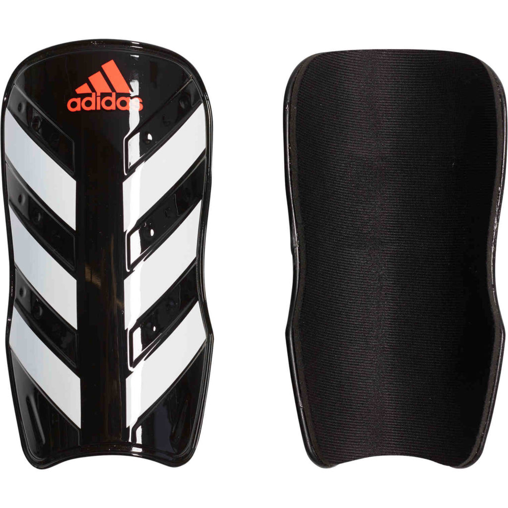 adidas Everlesto Shin Guard - Black/White - SoccerPro