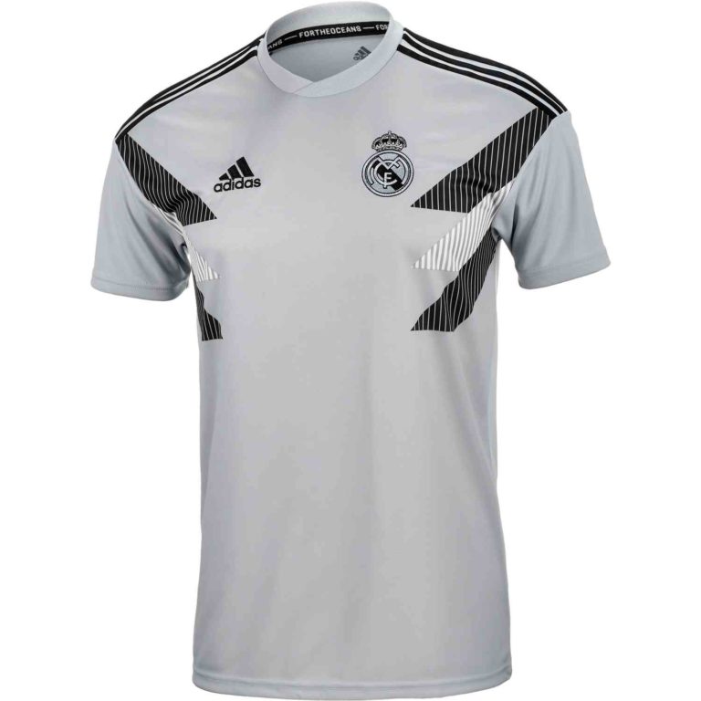 adidas Real Madrid Home Pre Match Jersey - Stone/Black - SoccerPro