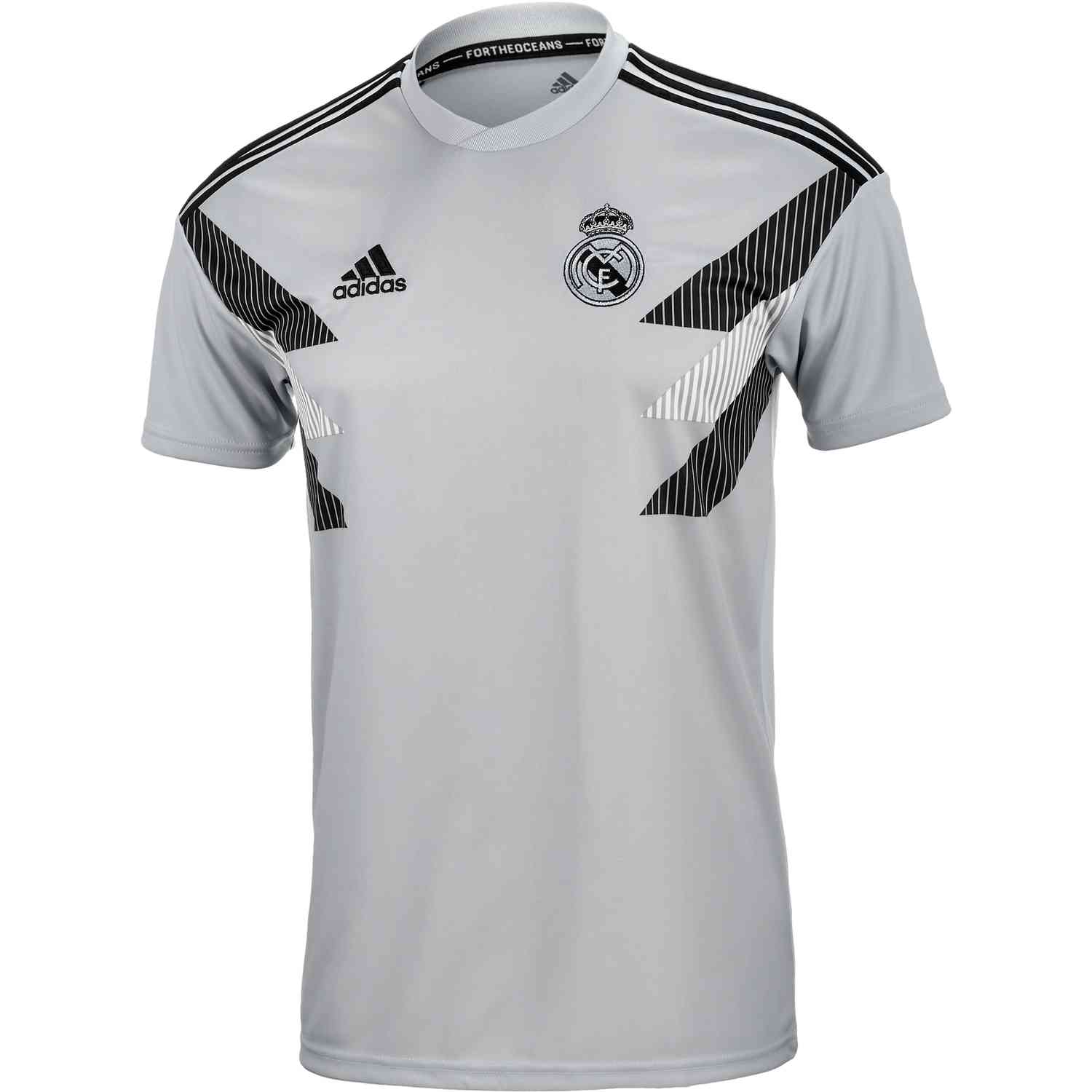 adidas Real Madrid Home Pre Match Jersey - Stone/Black ...