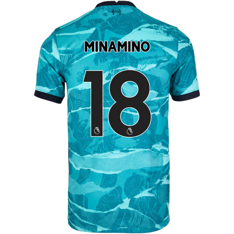 2020/21 Nike Takumi Minamino Liverpool Away Jersey - SoccerPro