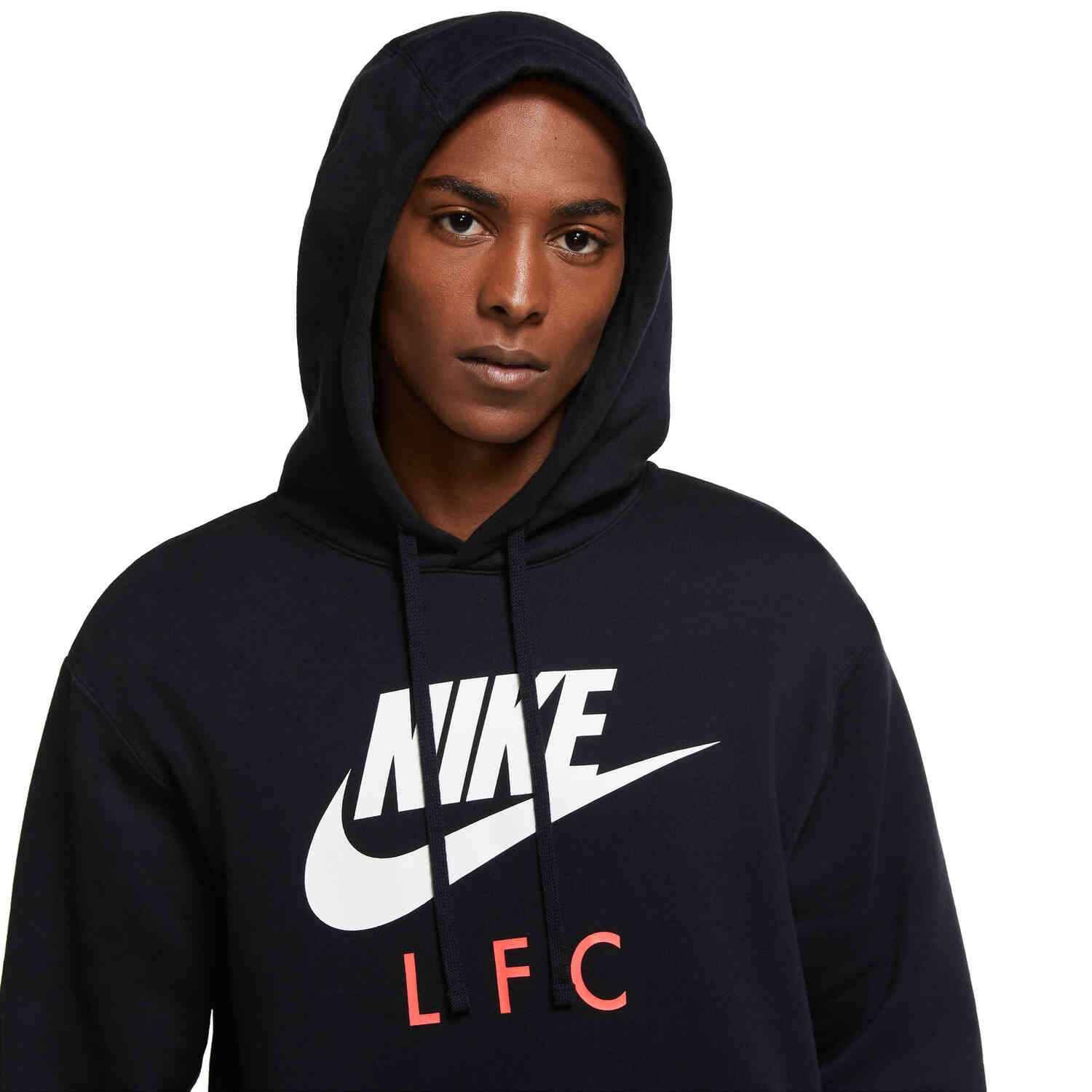 Nike Liverpool Pullover Hoodie - Black/White - SoccerPro