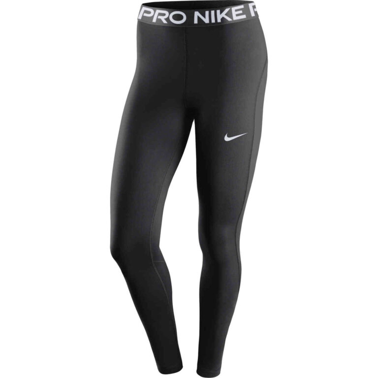 Womens Nike Pro 365 Tights - Black/White - SoccerPro