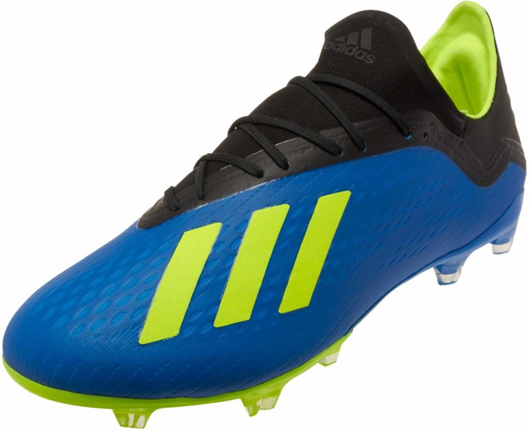 adidas X 18.2 FG - Football Blue adidas Soccer Cleats - SoccerPro.com