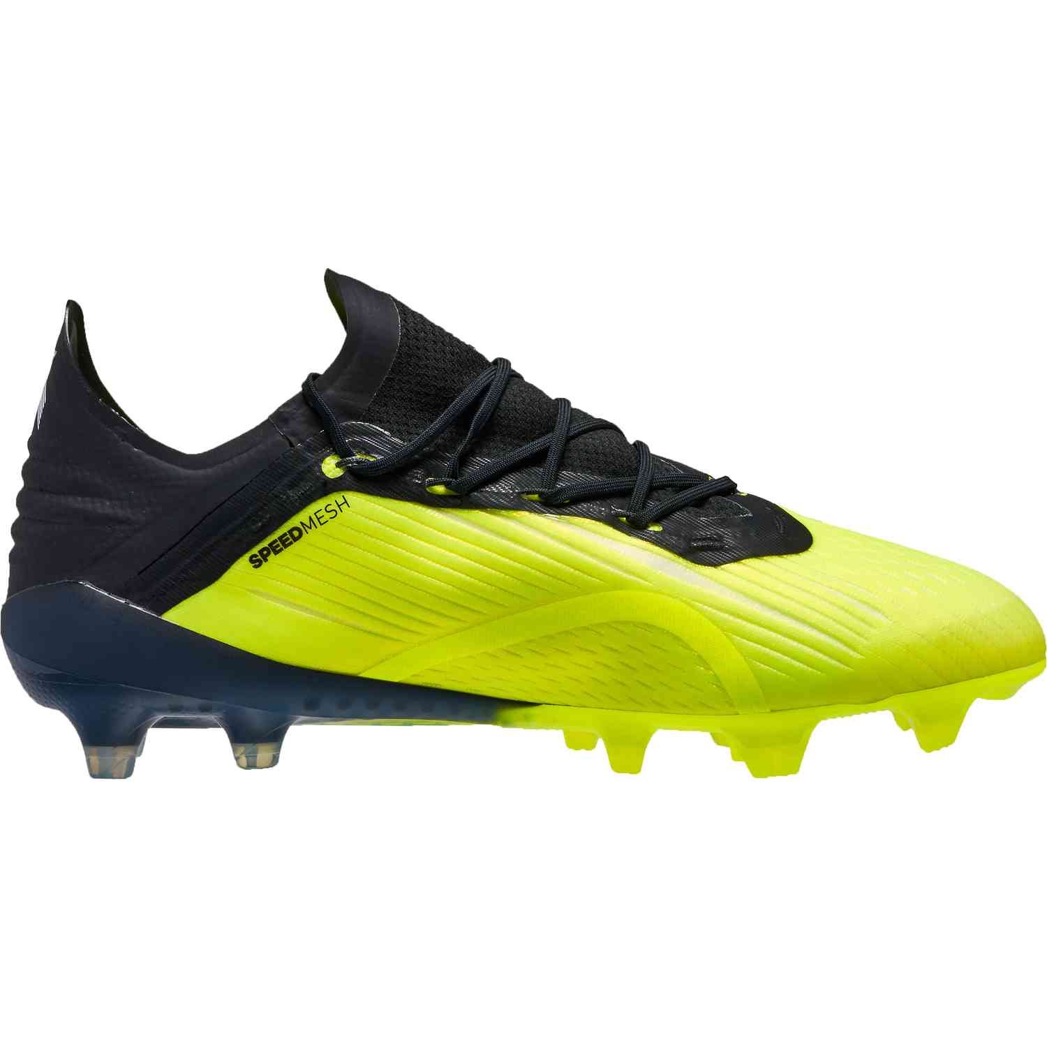 Adidas X 18 1 Fg Solar Yellow Black White Soccerpro