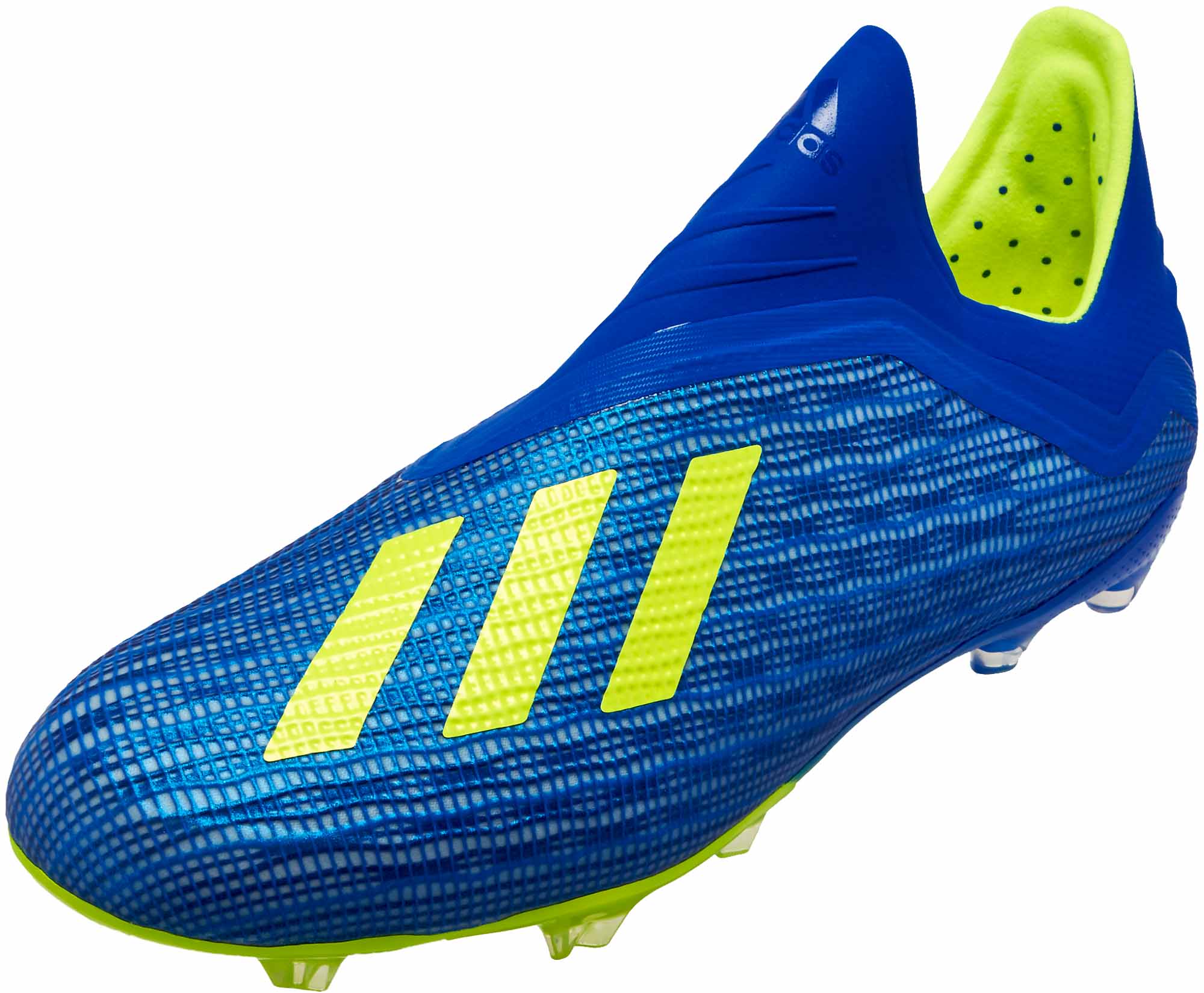 Terugbetaling Van toepassing zijn Overname adidas X 18 FG - Youth - Football Blue/Solar Yellow - SoccerPro