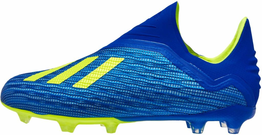 adidas X 18 FG - Youth - Football Blue/Solar Yellow - SoccerPro