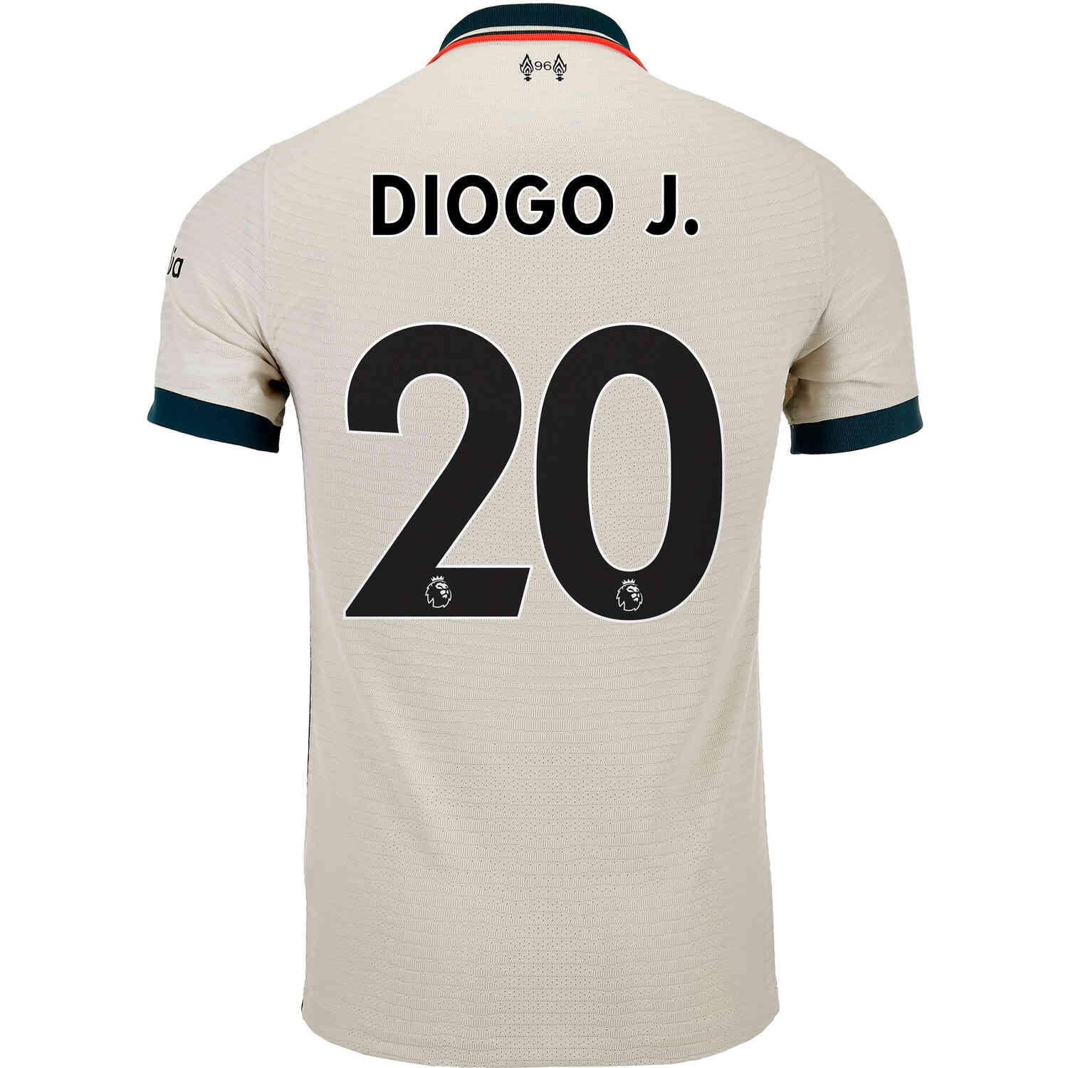 2021/22 Nike Diogo Jota Liverpool Away Match Jersey - SoccerPro