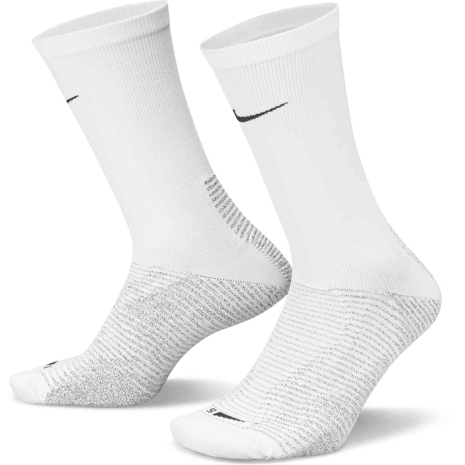 Nike Grip Vapor Strike Socks - White/Black - SoccerPro