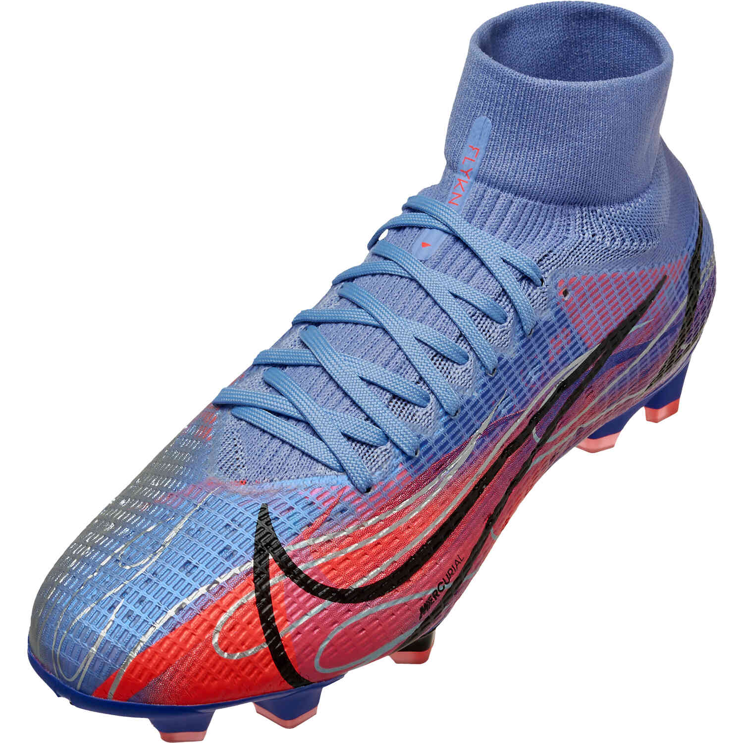Nike Mercurial Superfly VIII Mbappe X Flames Pro FG Silver ...