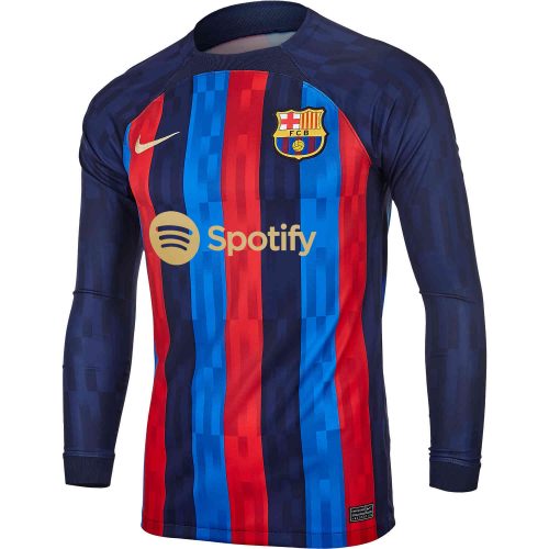 2022/23 Nike Pedri Barcelona L/S Home Jersey - SoccerPro