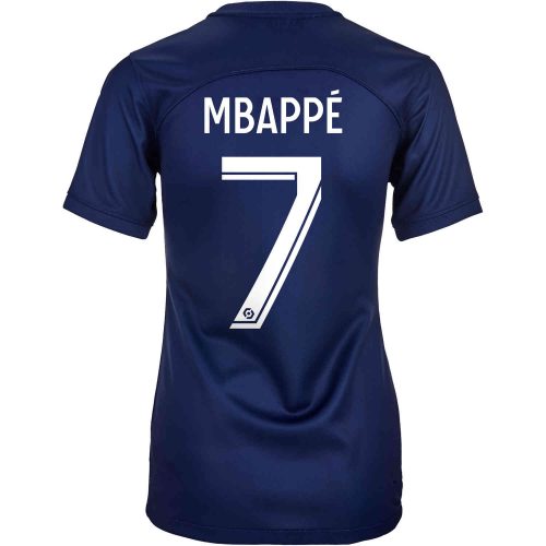 Maillot Nike Kylian Mbappe Top SS 2021-2022 Enfant Black-Bright crimson -  Fútbol Emotion