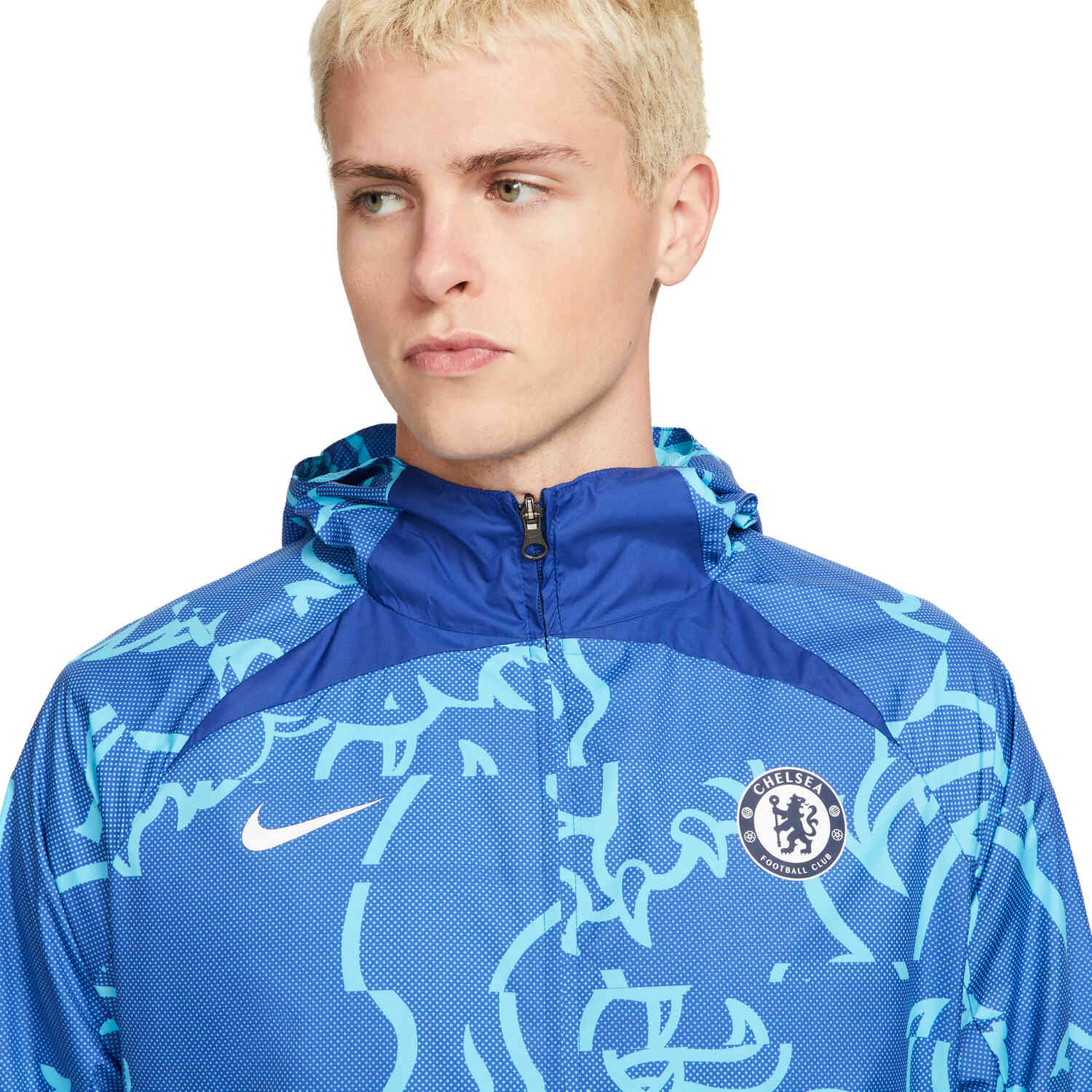 Nike Chelsea Jacket - Rush Blue/Chlorine Blue/White - SoccerPro
