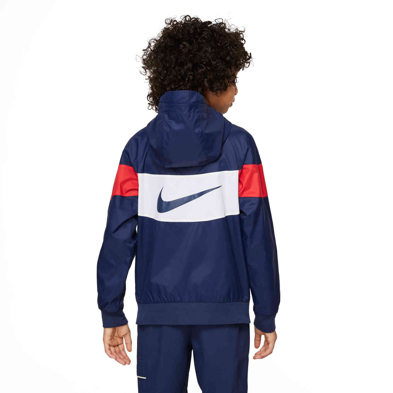 Kids Nike PSG Anthem Navy/White/University Red/White SoccerPro Midnight Jacket - 