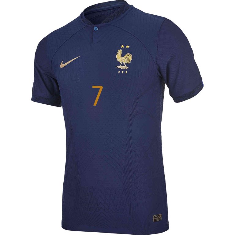 2022 Nike Antoine Griezmann France Home Match Jersey - SoccerPro