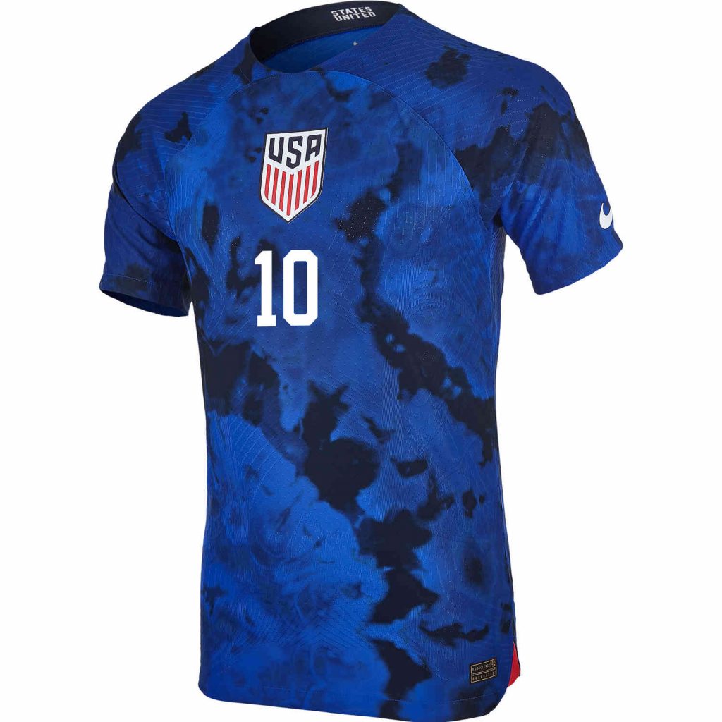 2022 Nike Christian Pulisic USA Away Stadium Jersey - SoccerPro