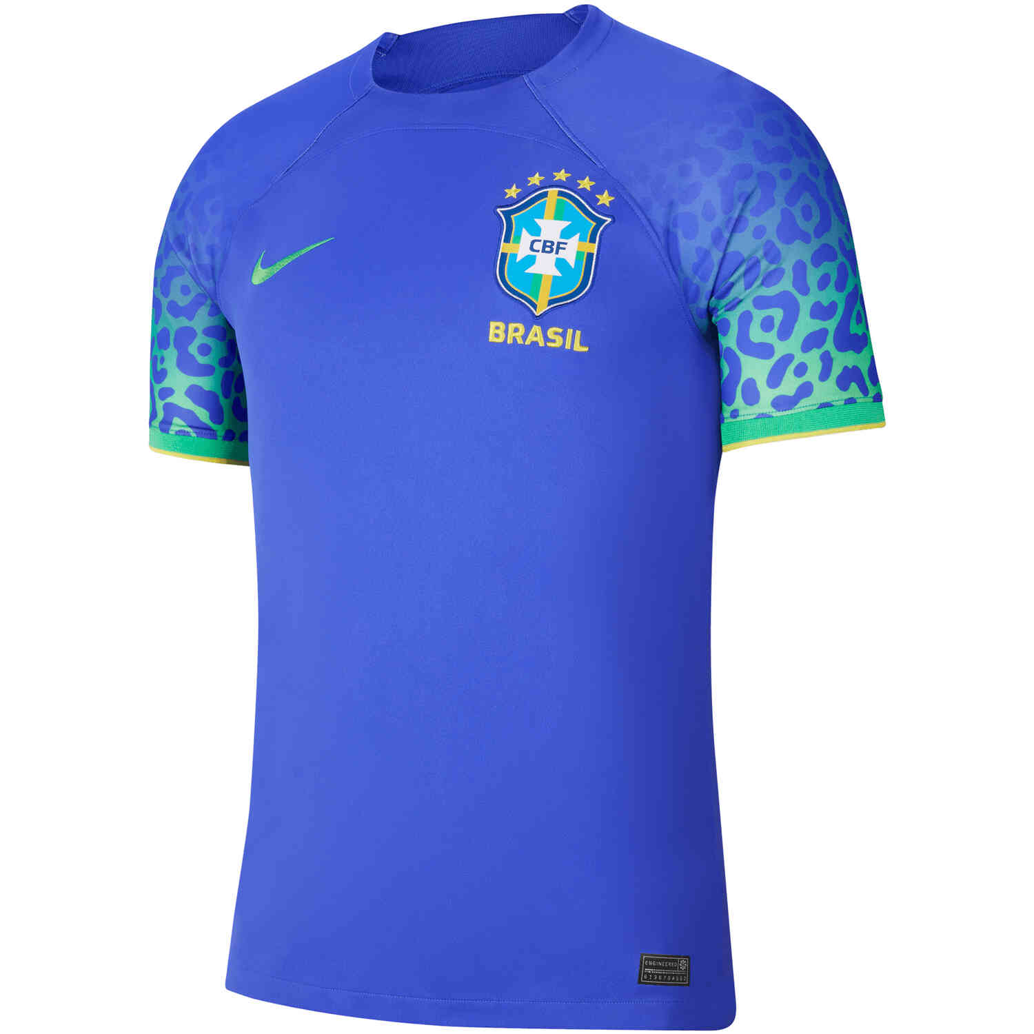 Nike Brazil '22 Home Authentic Jersey, Men's, XL, Yellow